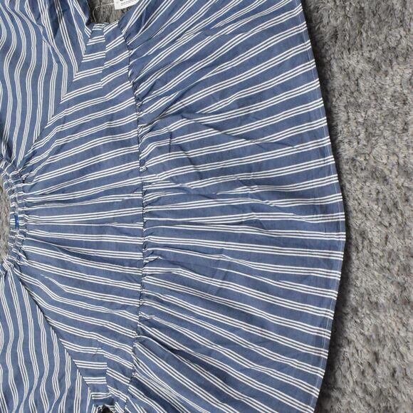 Old Navy Blue and White Striped Top - Picture 2 of 8